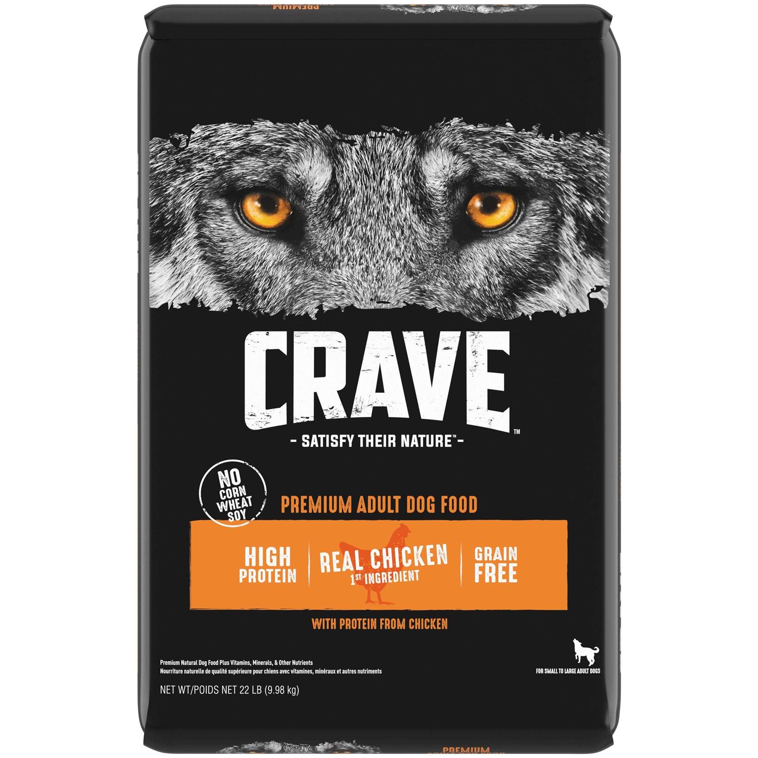 Crave Grain Free Adult Dry Dog Food with Protein
