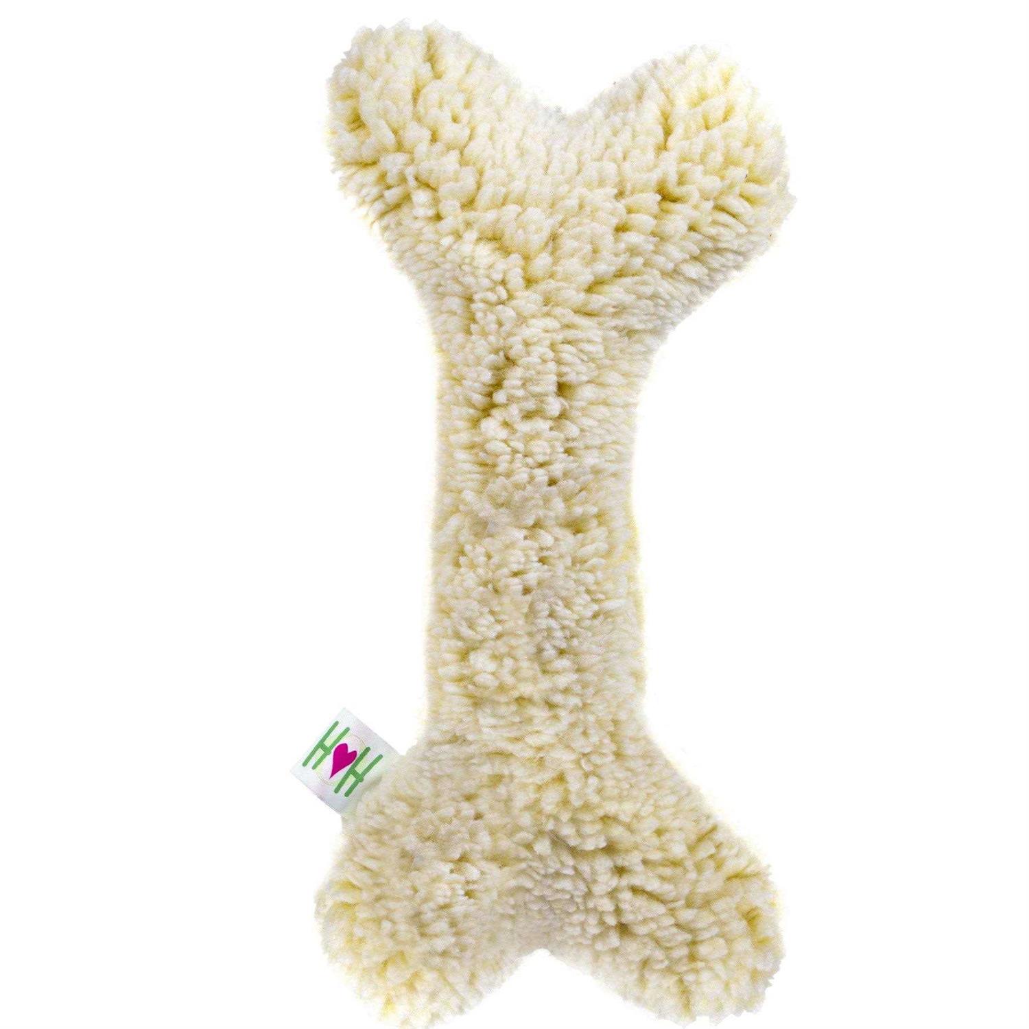 Hugglehounds HuggleFleece Bone with Invincible Squeaker Dog Toy