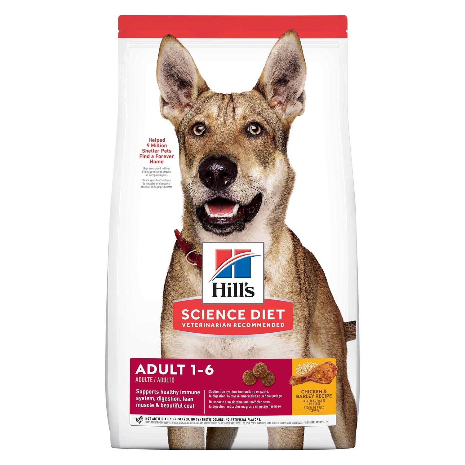Hill’s Science Diet Adult Chicken & Barley Dry Dog Food
