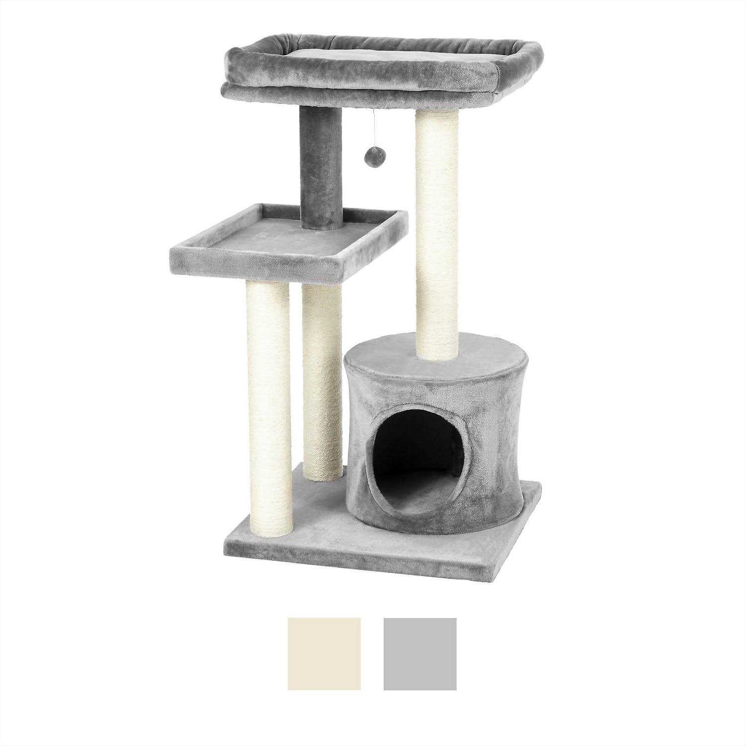 Frisco 42-in Heavy Duty Faux Fur Cat Tree Condo