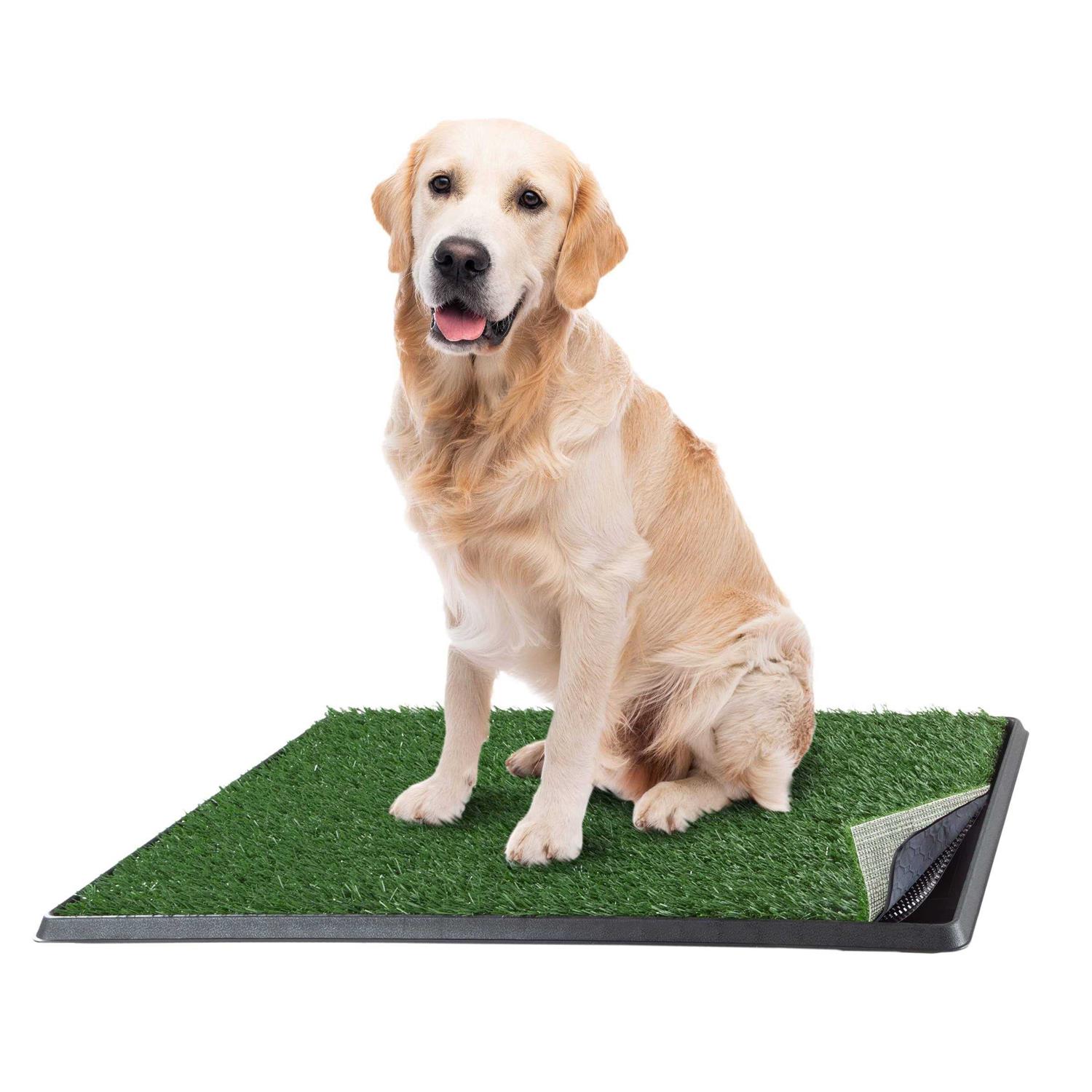 Petmaker Artificial Grass Puppy Dog Potty Pad with Tray