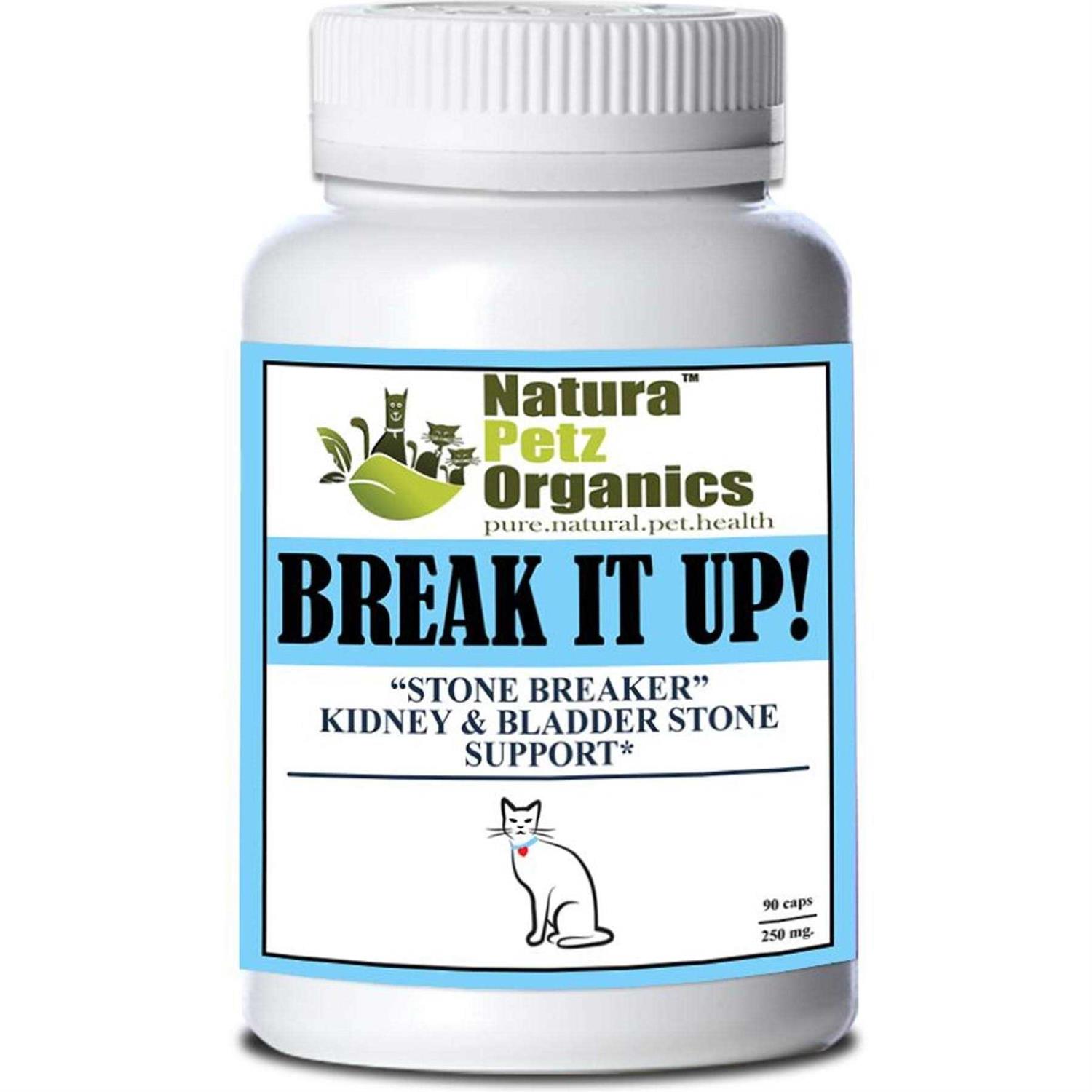 Natura Petz Organics Break It Up! Kidney & Bladder Stone Support for Cats