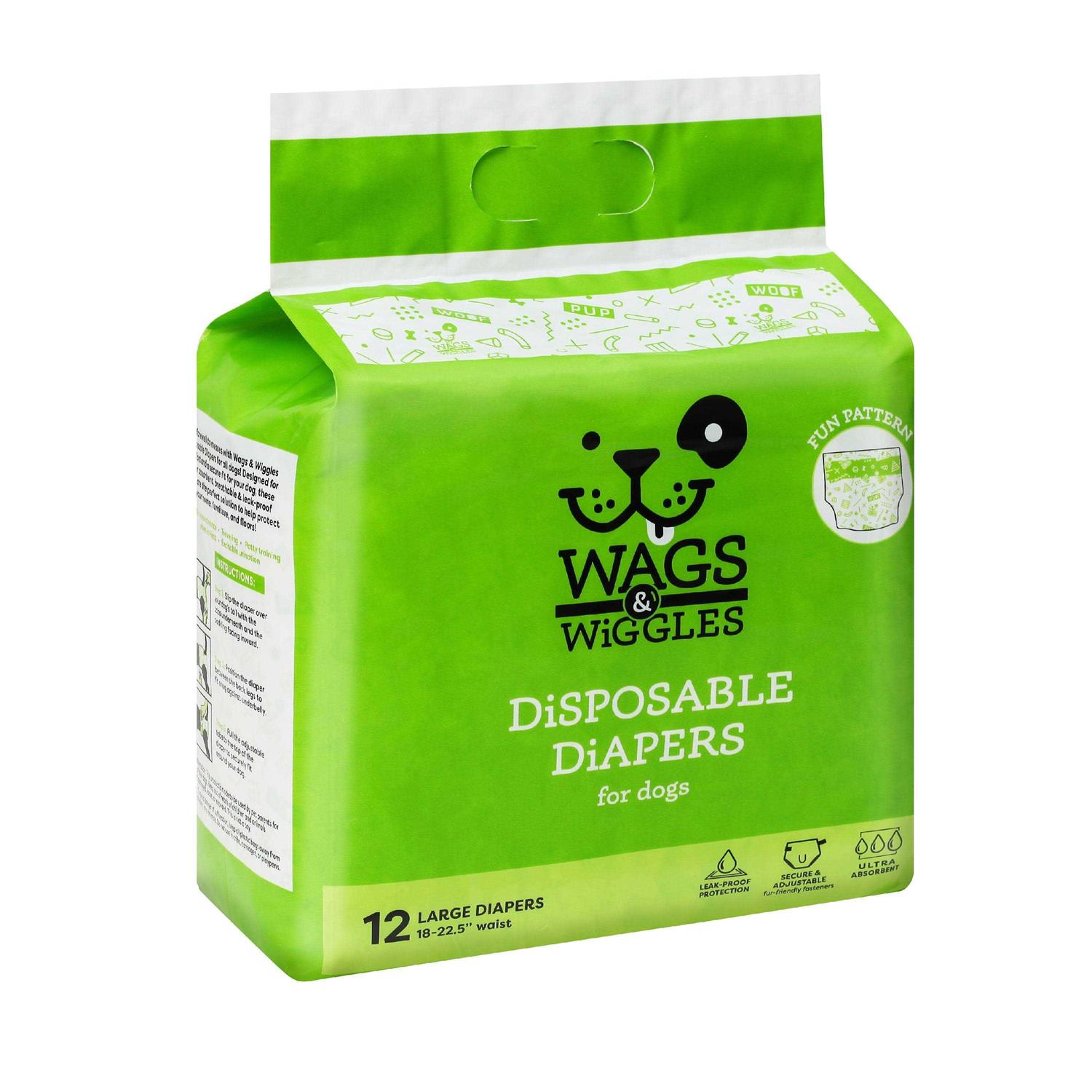 Wags & Wiggles Female Dog Diapers Doggie Diapers for Female Dogs
