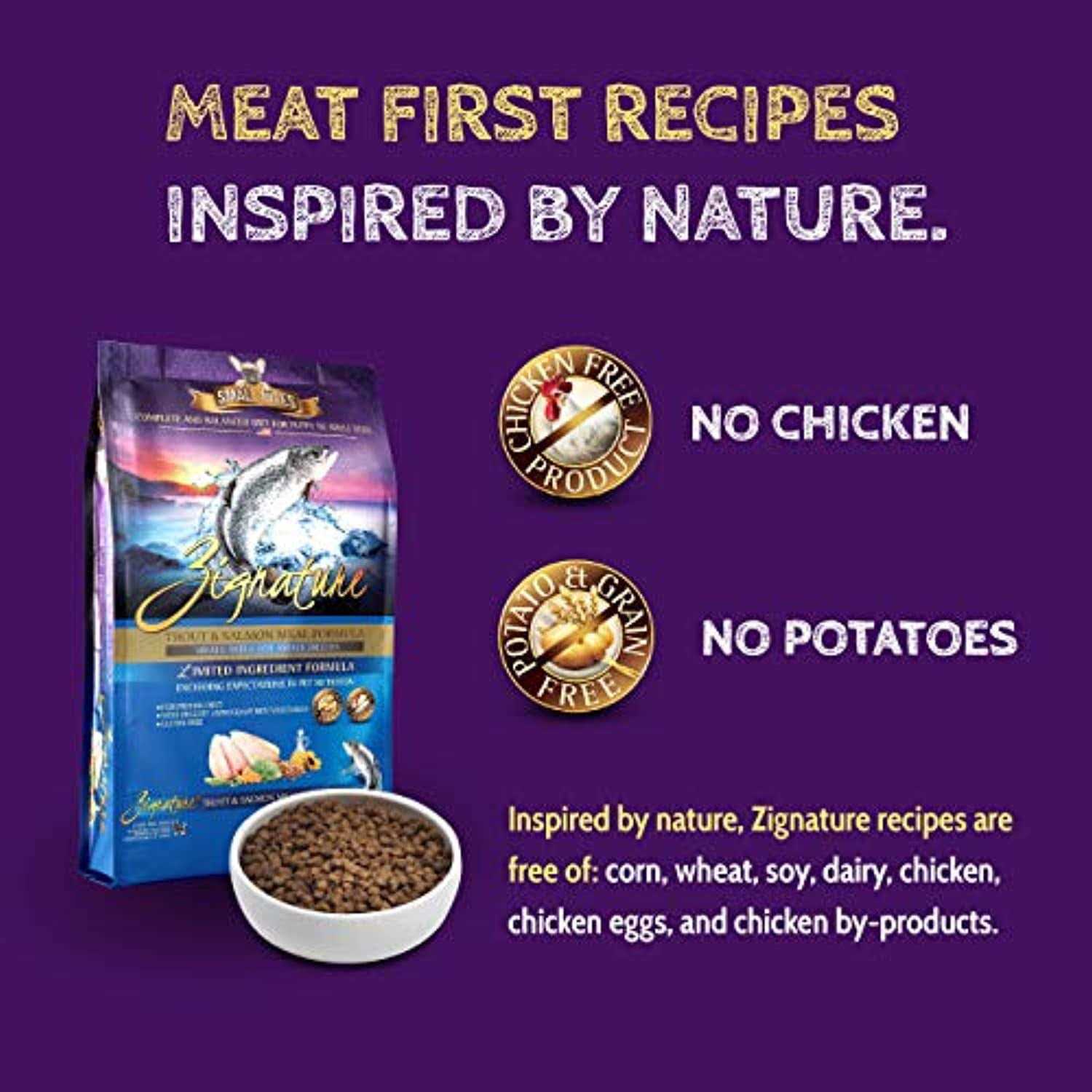 Zignature Dry Dog Food Trout & Salmon Formula Small Bites