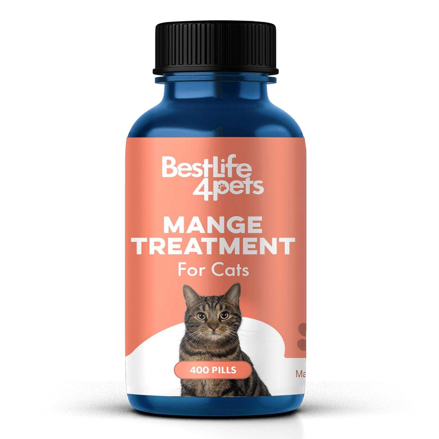 BestLife4Pets Demodectic Mange and Scabies Relief for Cats Ear Mites & Itch Relief Supplements for Cat Itching Relief