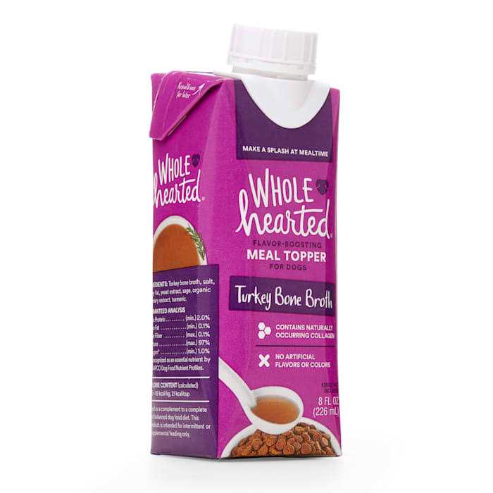 WholeHearted Turkey Bone Broth Dog Meal Topper