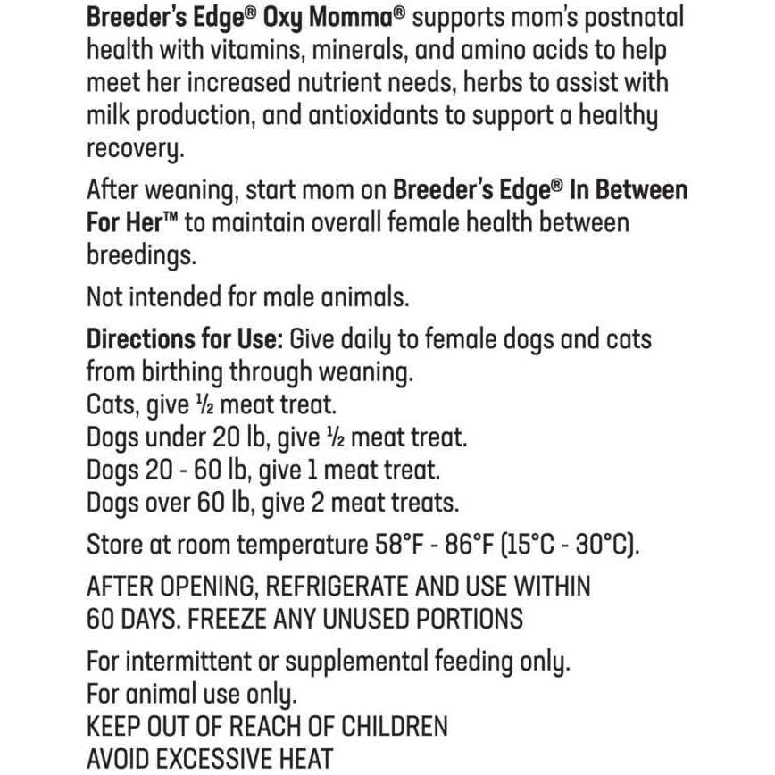 Revival Animal Health Breeder’s Edge Oxy Momma Nursing & Recovery Supplement