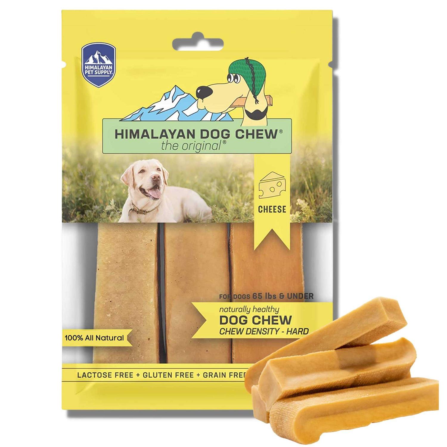 Himalayan Dog Chew Original Yak Cheese Dog Chews, 100% Natural, Long Lasting, Gluten Free, Healthy & Safe Dog Treats, Lactose & Grain Free, Protein