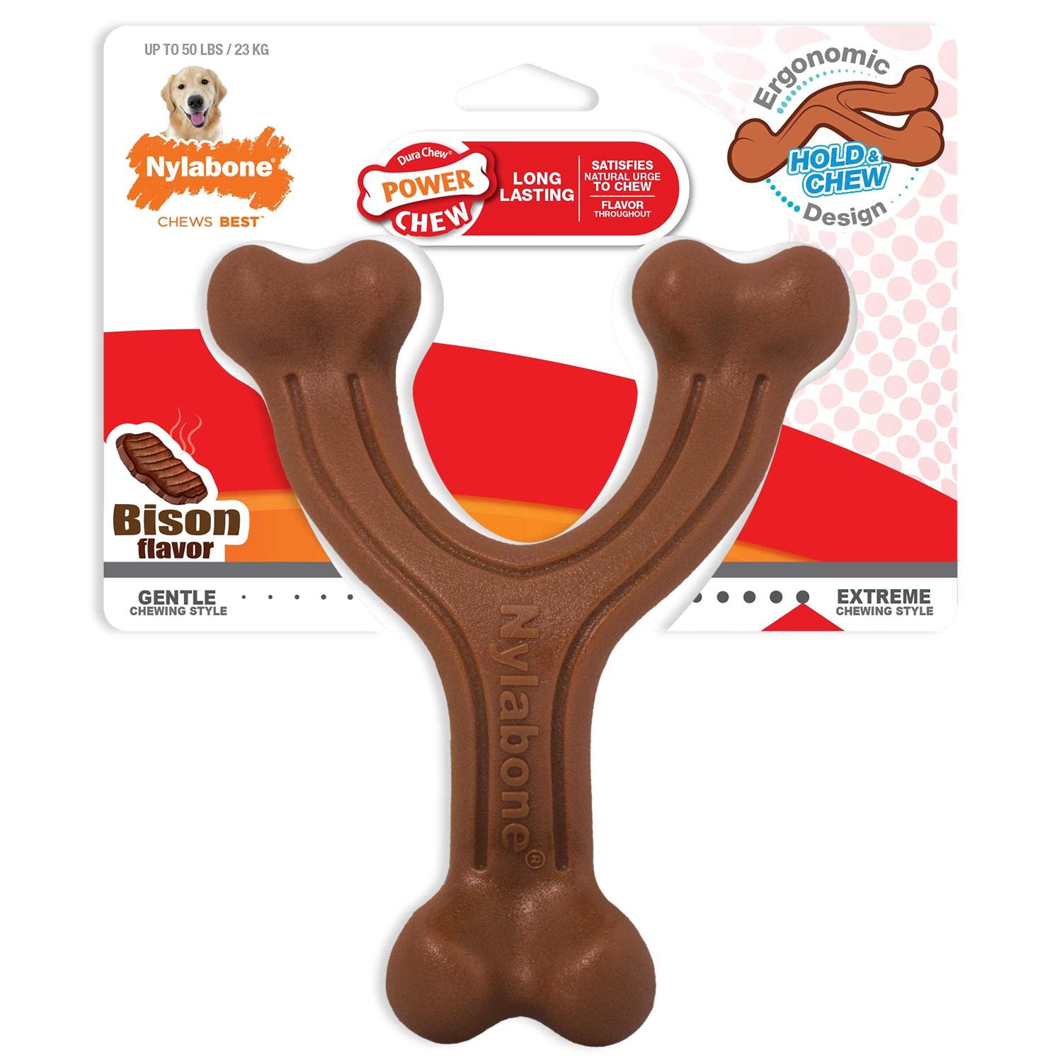 Nylabone Chew Wishbone Power Chew Dog Toy