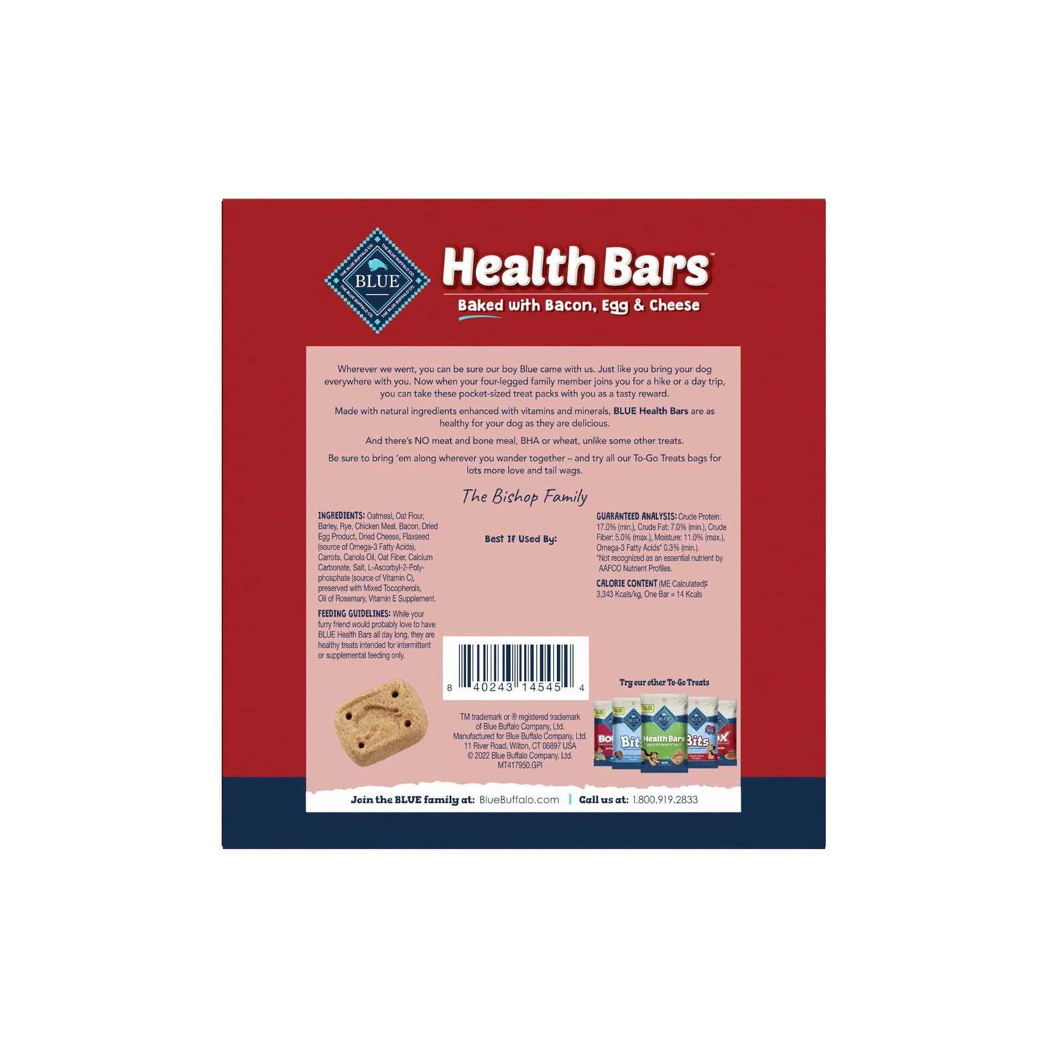 Blue Buffalo Health Bars Mini Natural Crunchy Dog Treats