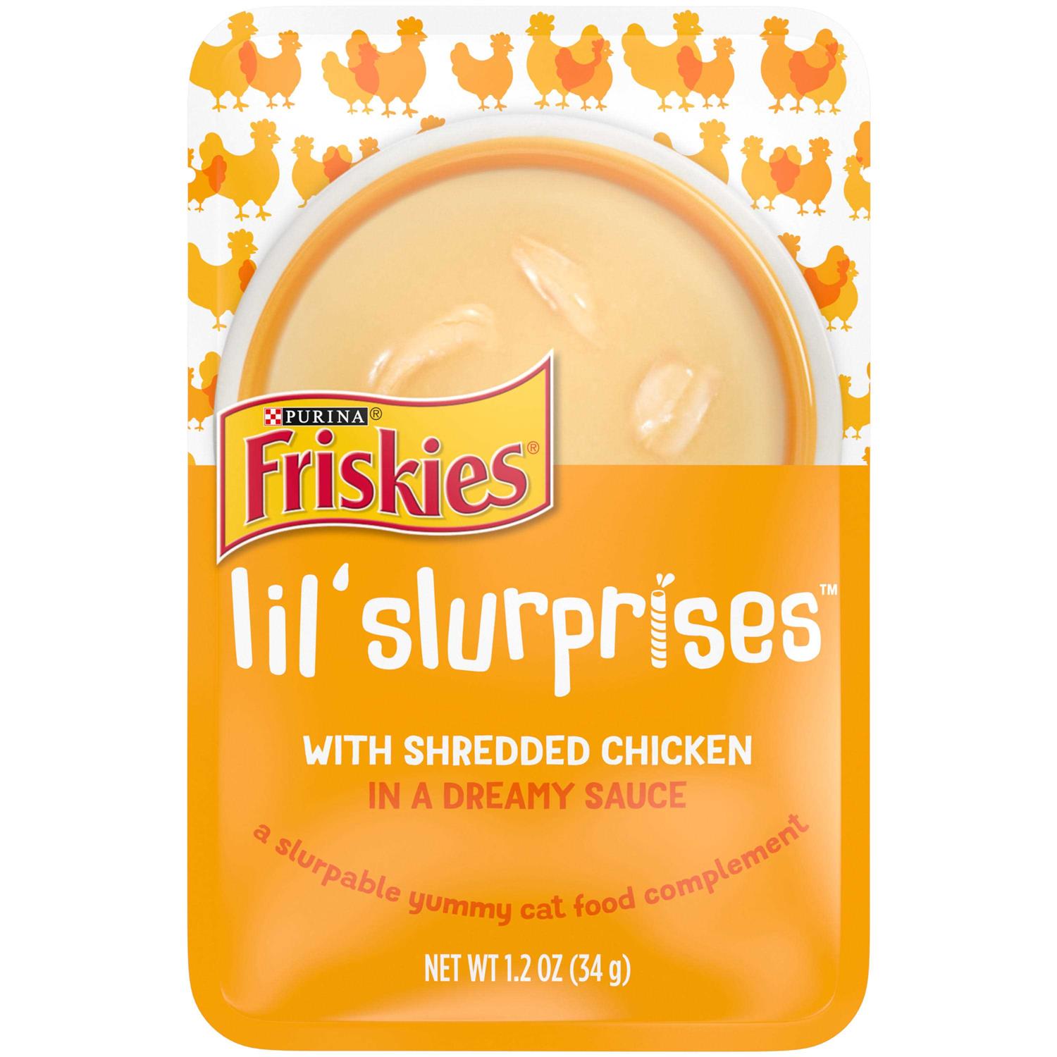 Friskies Lil Slurprises Shredded Chicken in Sauce Wet Cat Food Complement