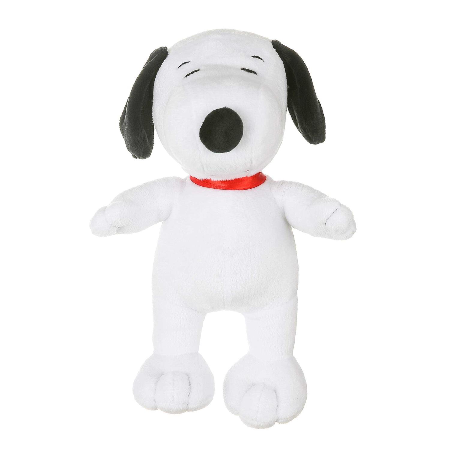 Peanuts for Pets Snoopy Figure Classic Plush Squeaker Dog Toy 9 Inch Medium White Plush Dog Toy for All Dogs