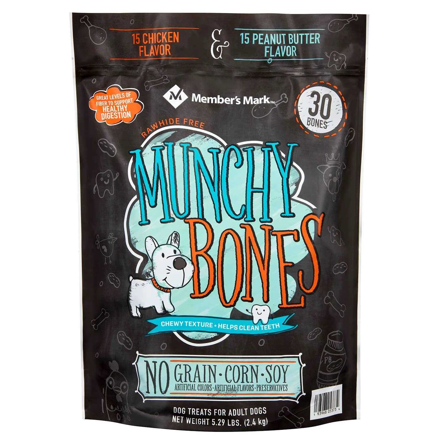 Member’s Mark Munchy Bones Dog Treats for Adult Dogs