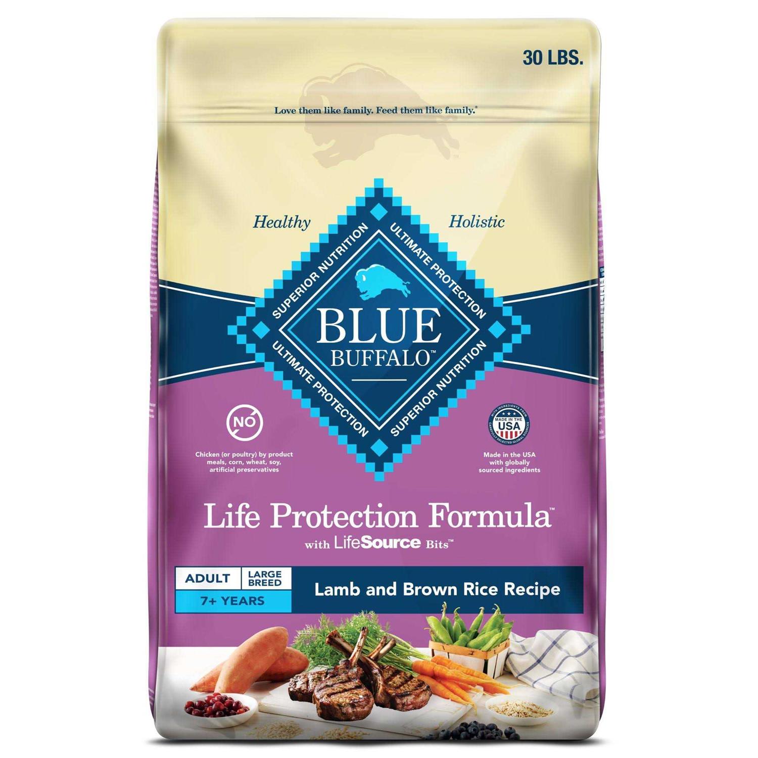 Blue Buffalo Life Protection Formula Large Breed Adult Lamb & Brown Rice Recipe Dry Dog Food