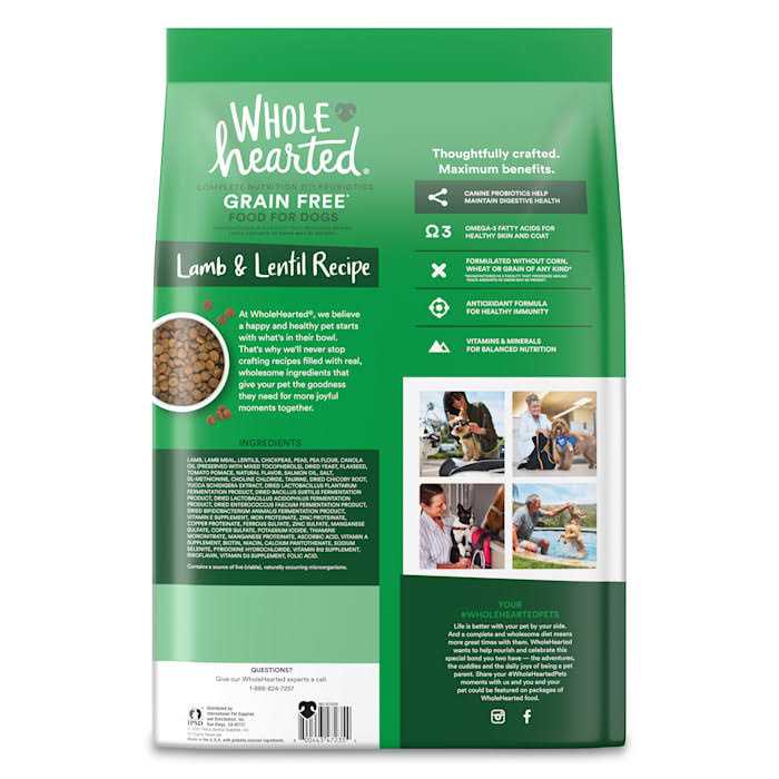WholeHearted Grain Free All Life Stages Lamb and Lentil Formula Dry Dog Food