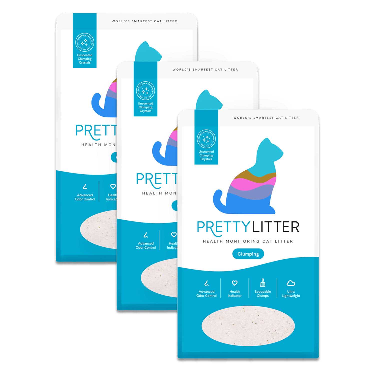 Clumping Prettylitter Health Monitoring Cat Litter