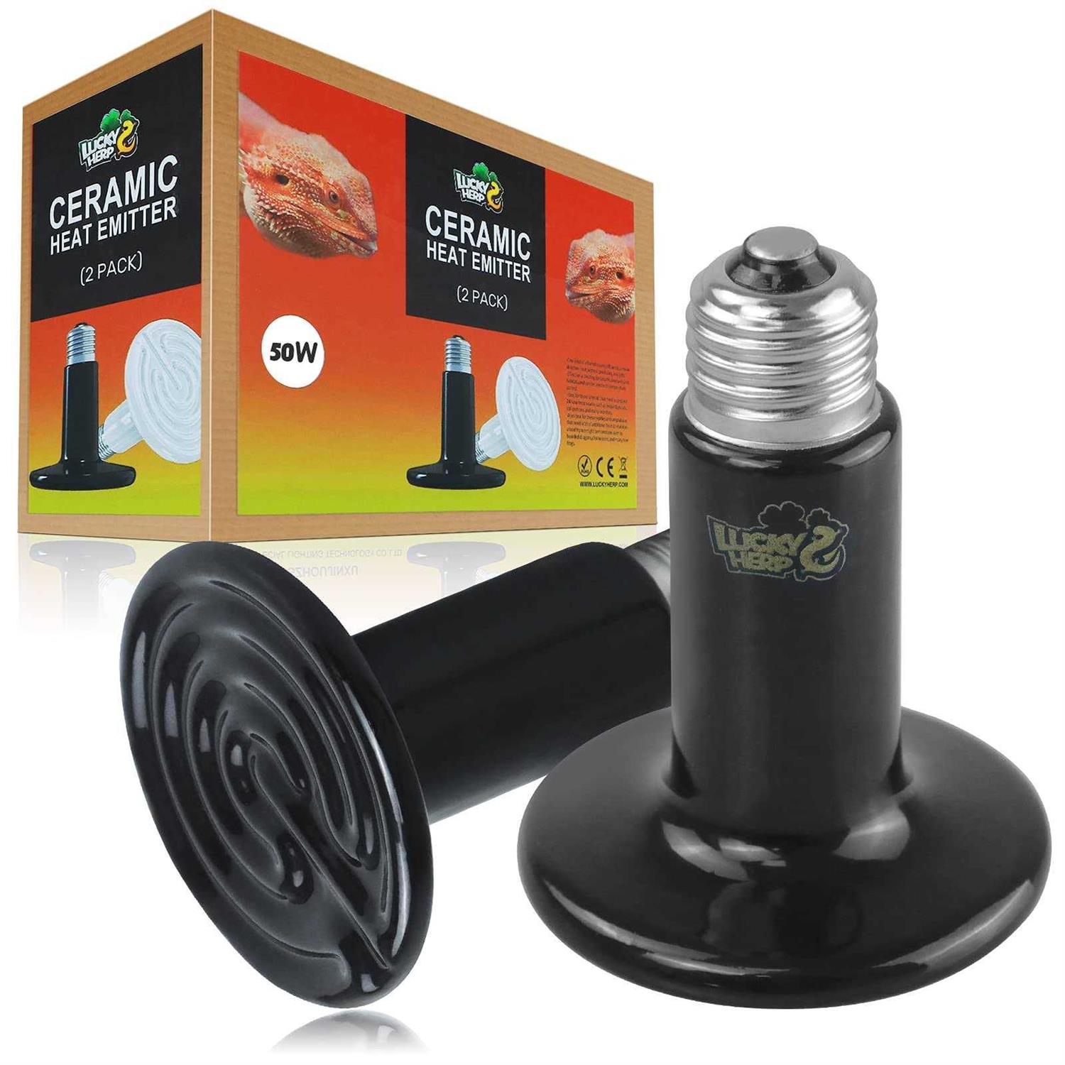 LUCKY HERP Ceramic Heat Emitter Reptile Heat Bulbs