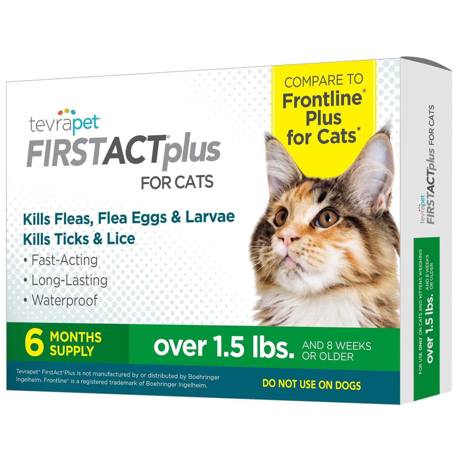 TevraPet FirstAct Plus for Cats Flea and Tick Prevention