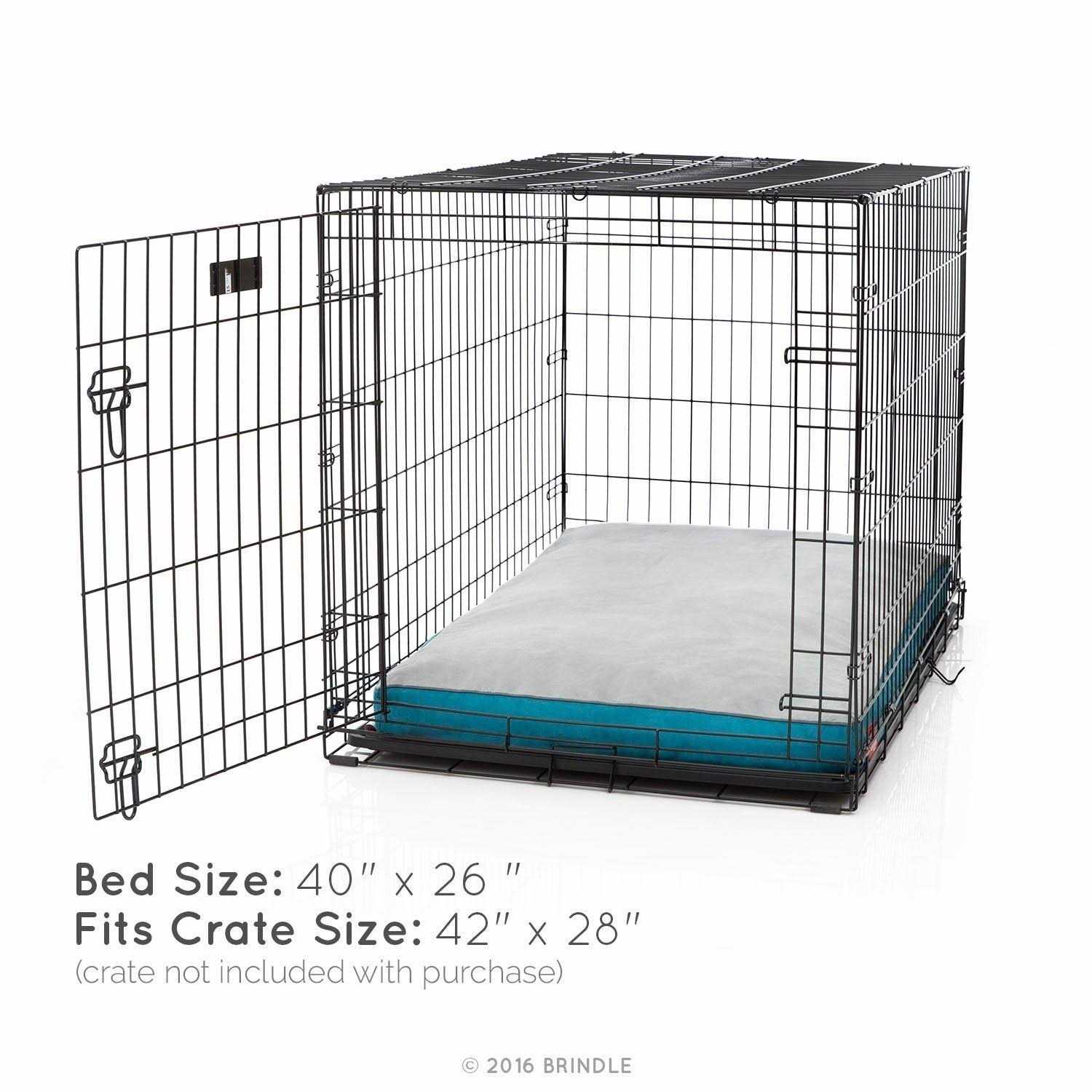 Brindle Soft Memory Foam Dog Bed with Removable Washable Cover