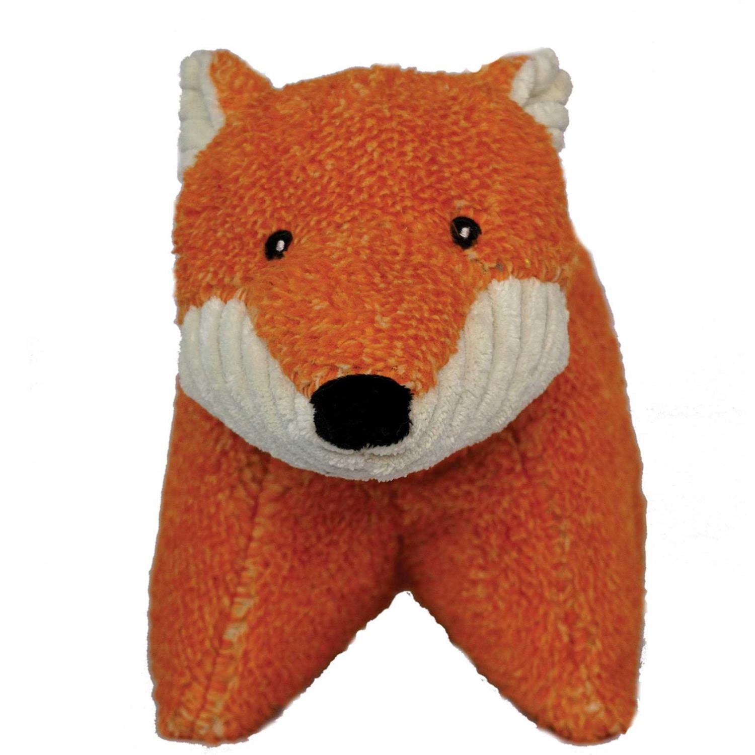 HuggleHounds Squooshie Fox Plush Dog Toy