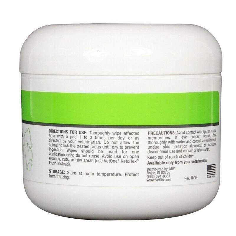 VetOne KetoHex Antiseptic Pet Wipes