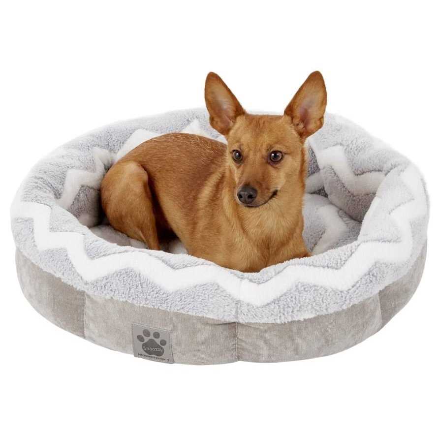 SnooZZy Zig Zag Shearling Round Bed