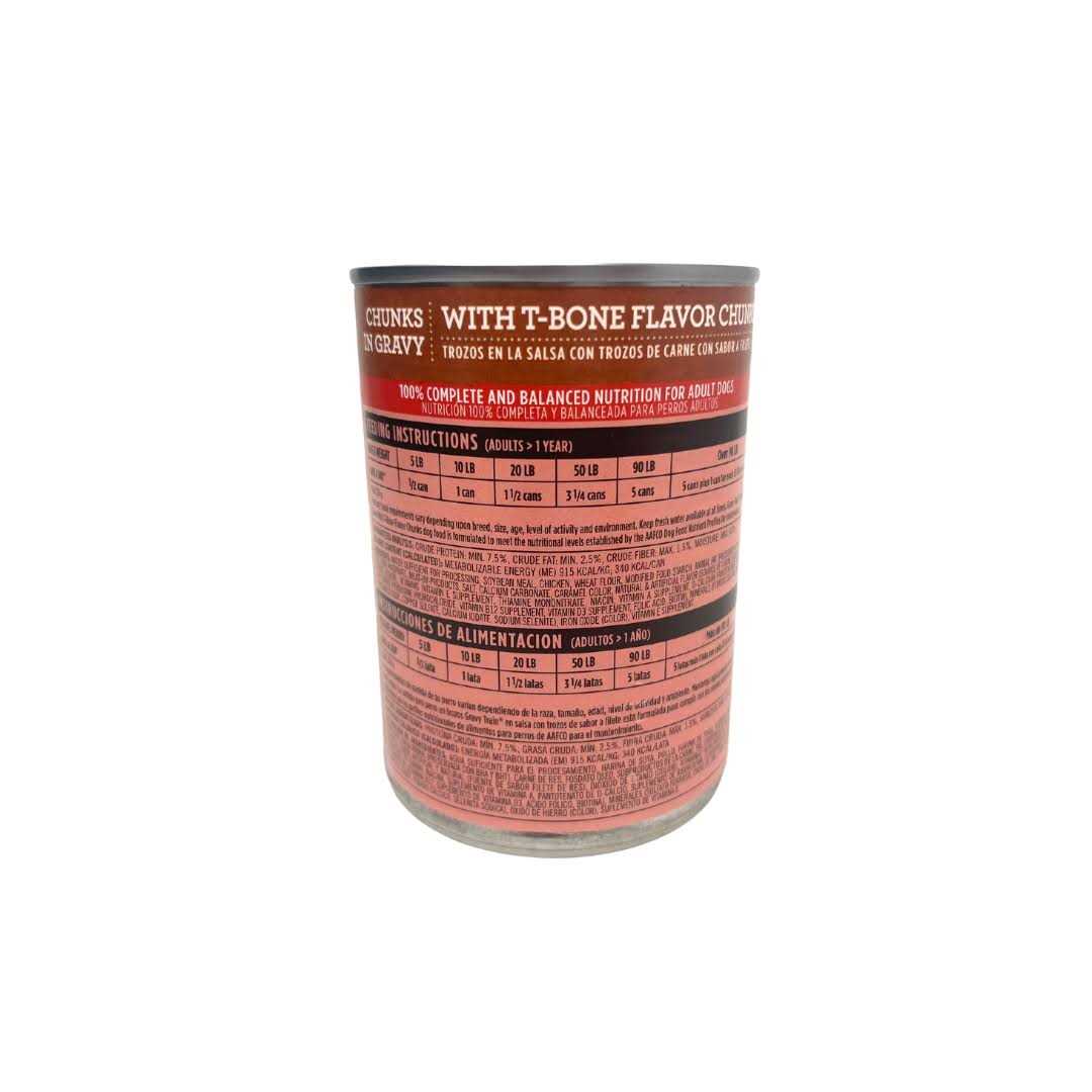 Gravy Train Chunks in Gravy Dog Food With T-Bone Flavor