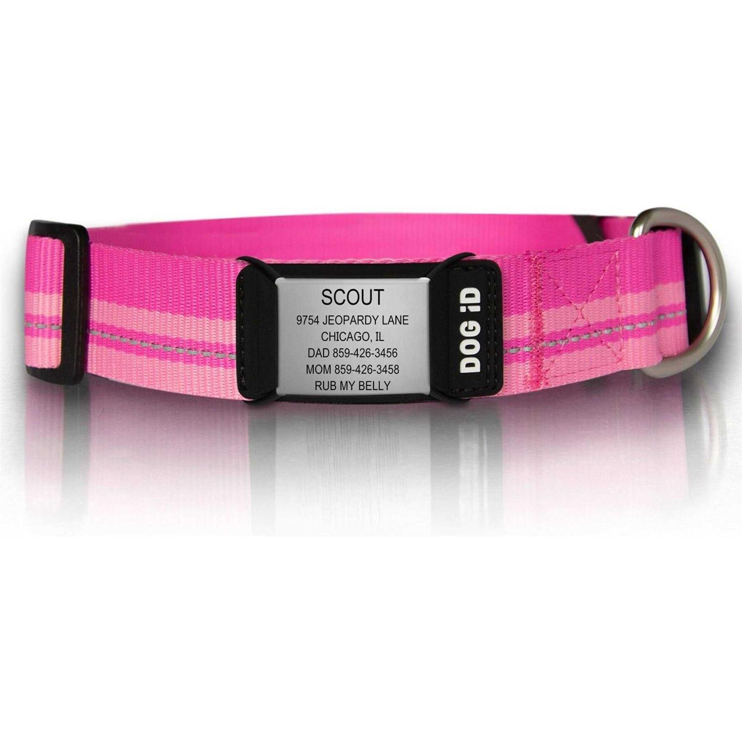Road ID The Rock Solid Personalized ID Tag Dog Collar