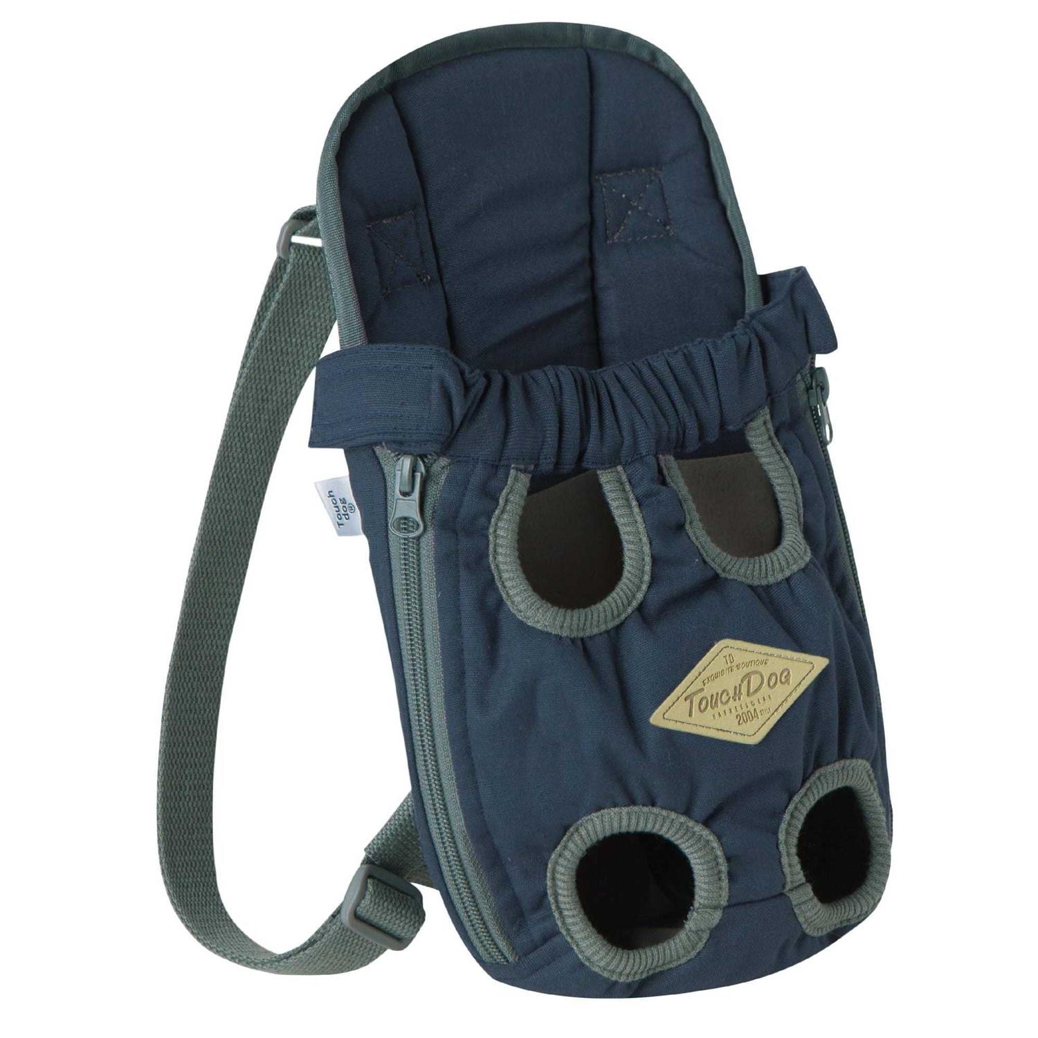 Touchdog Wiggle-Sack Fashion Designer Front and Backpack Dog Carrier