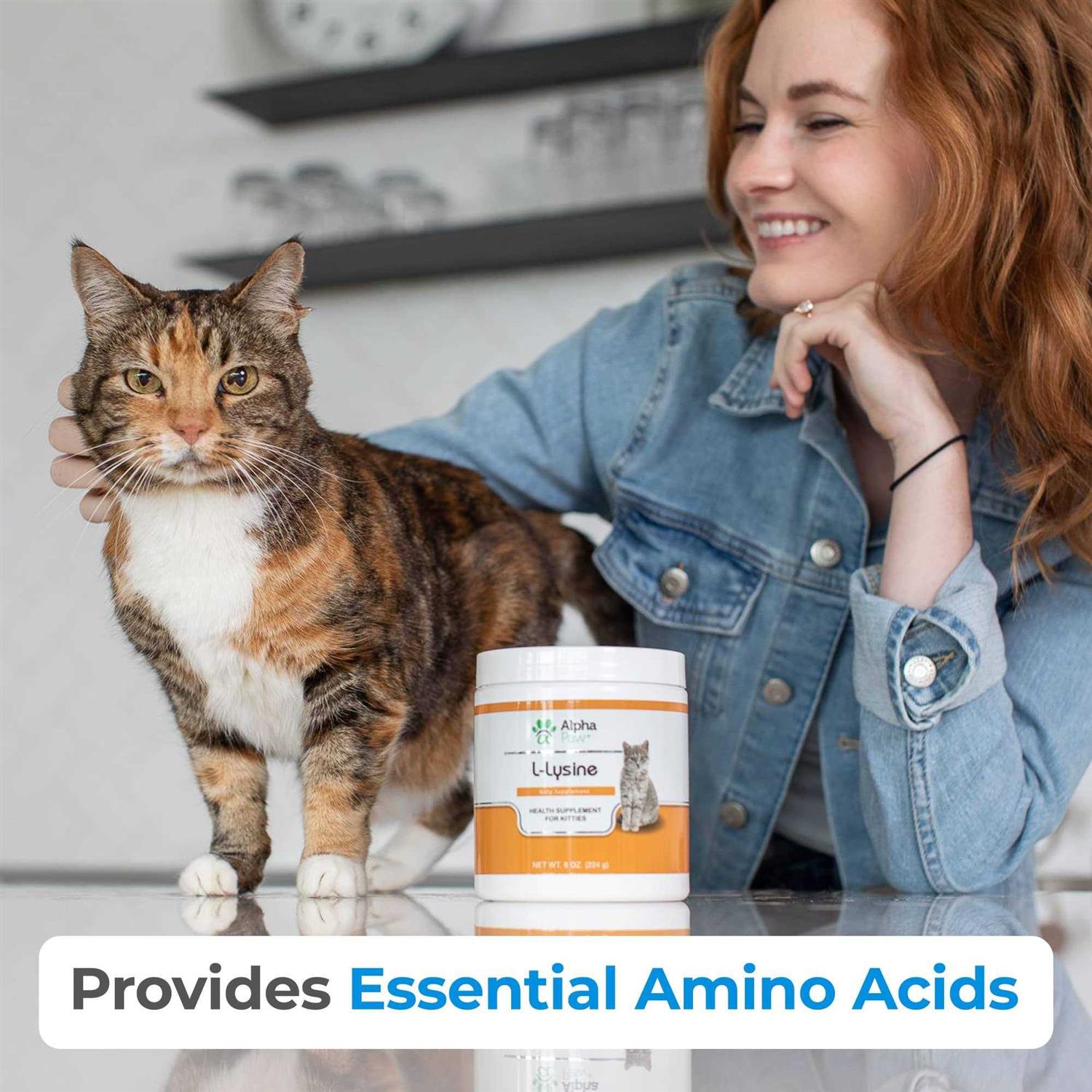 Alpha Paw Human Grade for Pets Cat Lysine Supplement