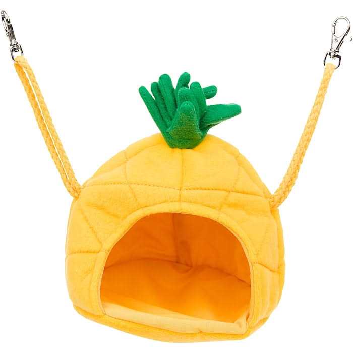 Multipet Medium Yellow Pineapple House Small Animal Hideaway 5.5 L X 5.5 W X 6 H