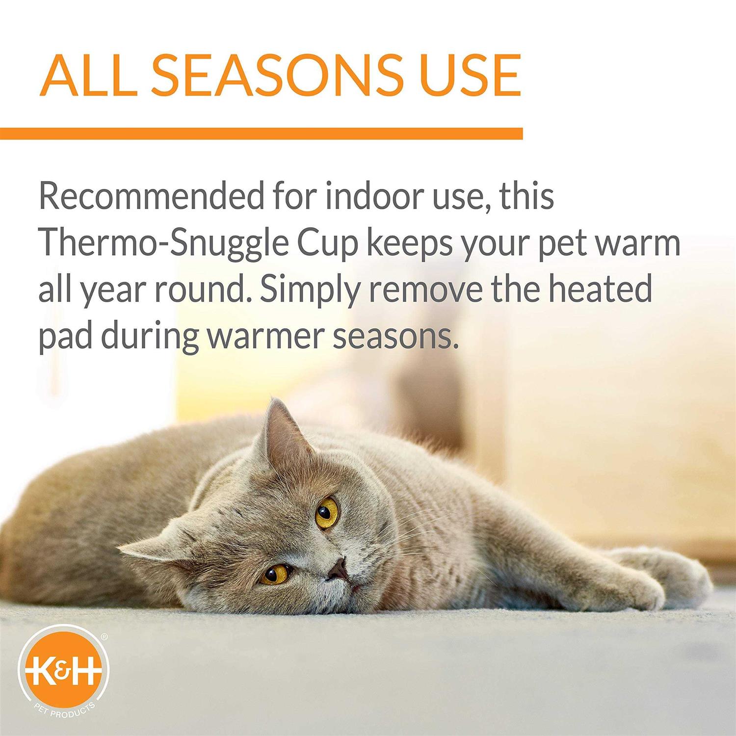 K&H Thermo-Snuggle Cup Pet Bed Bomber