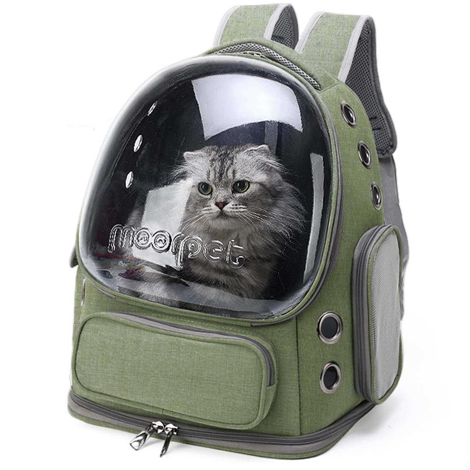 Cat Carrier Backpack Dog Backpack Carrier for Small Dogs Pet Bubble Backpack Bag with Air Holes Airline Approved Travel Carrier