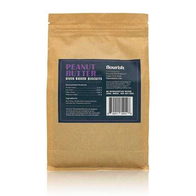 Flourish Peanut Butter Banana Biscuit Dog Treats