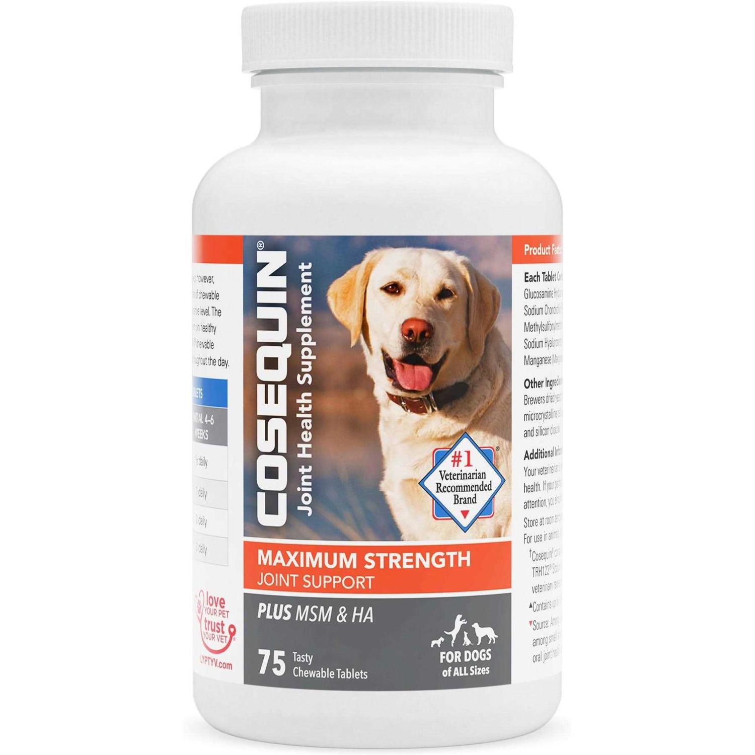 Cosequin Maximum Strength Plus MSM & HA for Dogs