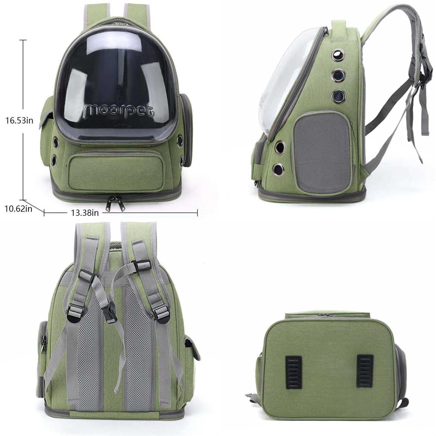 Cat Carrier Backpack Dog Backpack Carrier for Small Dogs Pet Bubble Backpack Bag with Air Holes Airline Approved Travel Carrier