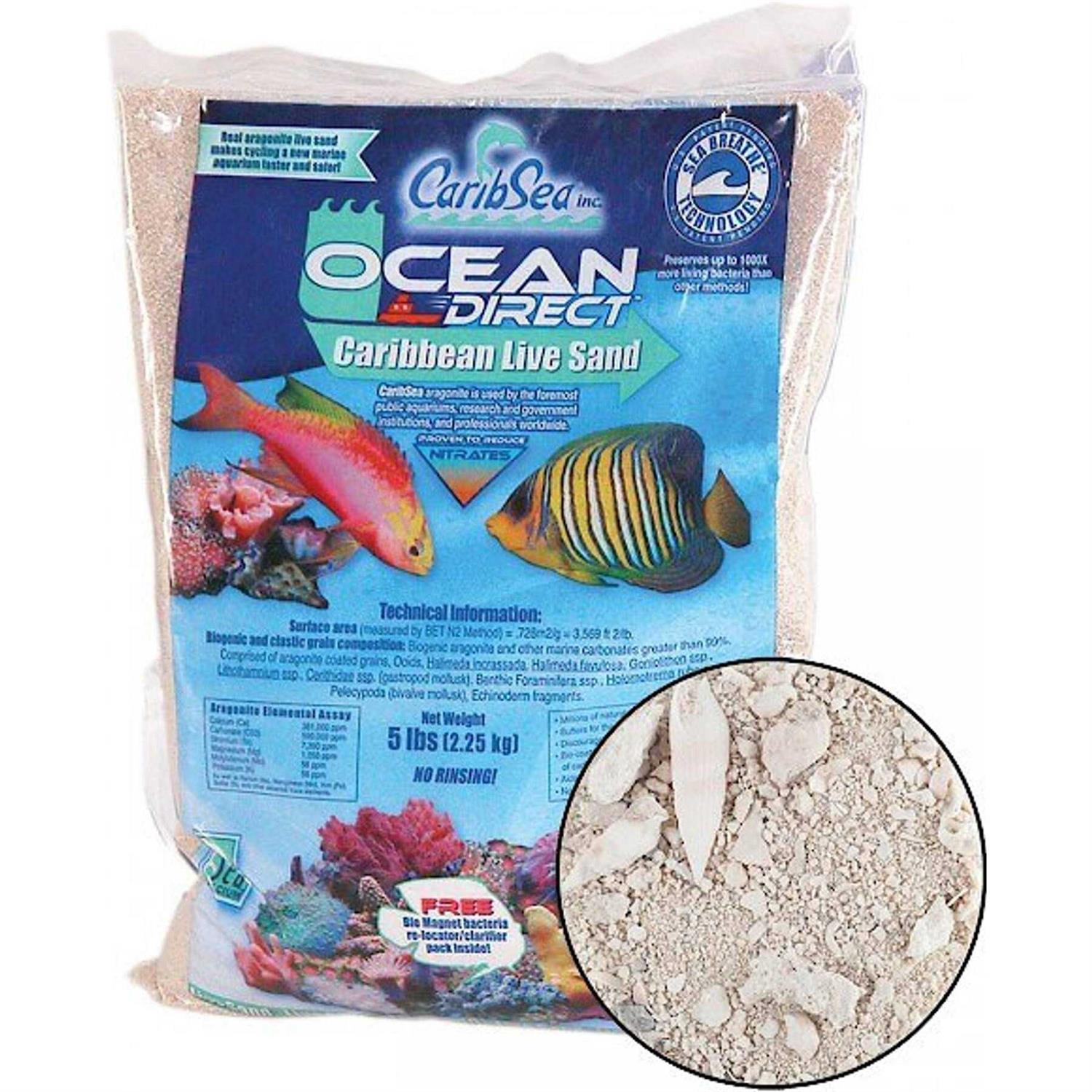 CaribSea Ocean Direct Caribbean Live Aquarium Sand