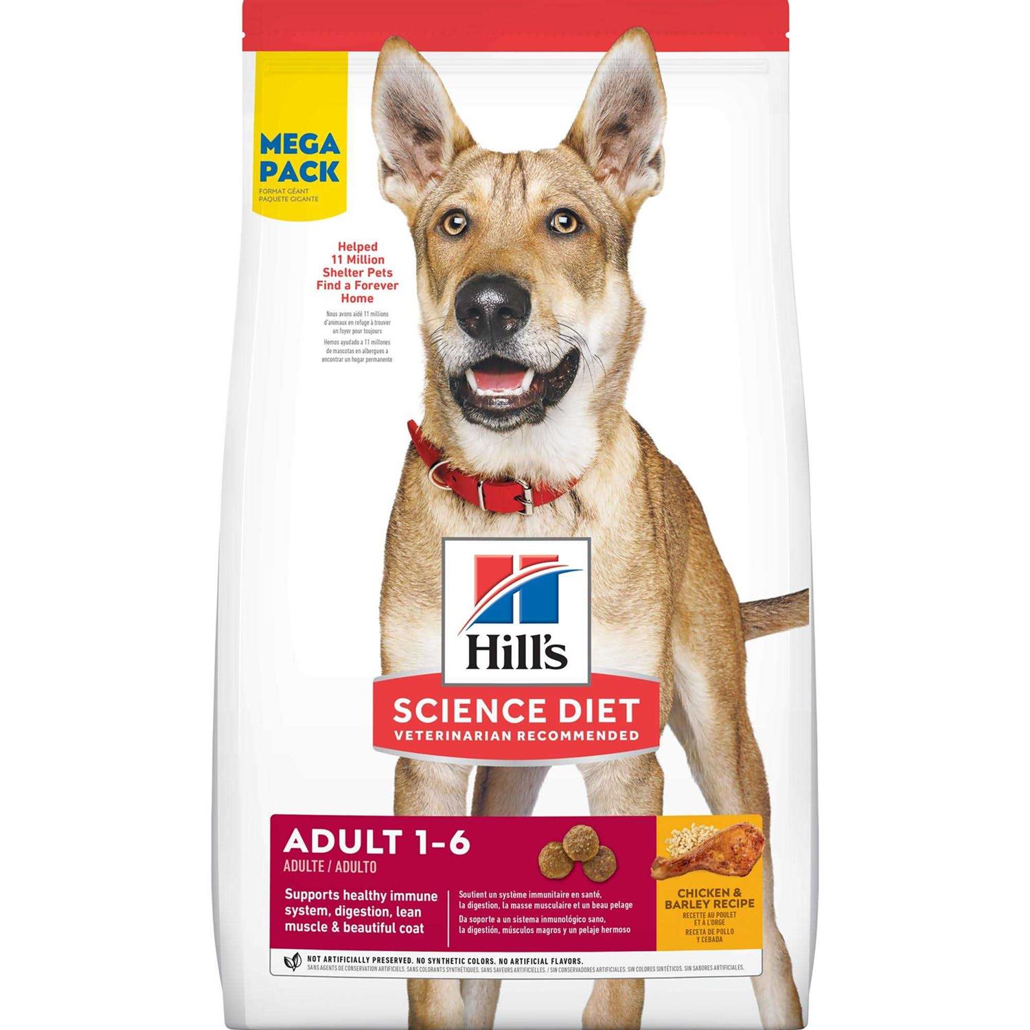 Hill’s Science Diet Adult Chicken & Barley Recipe Dry Dog Food