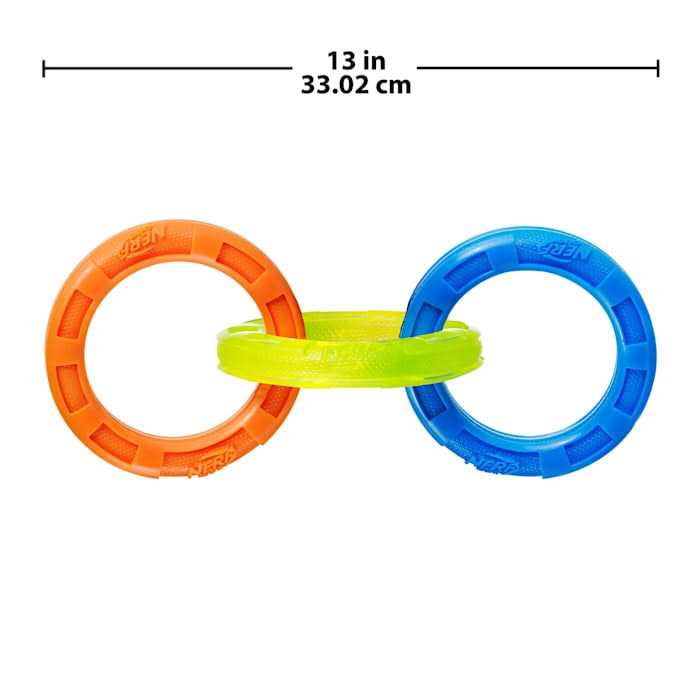 Nerf 3-Ring Tug Dog Toy
