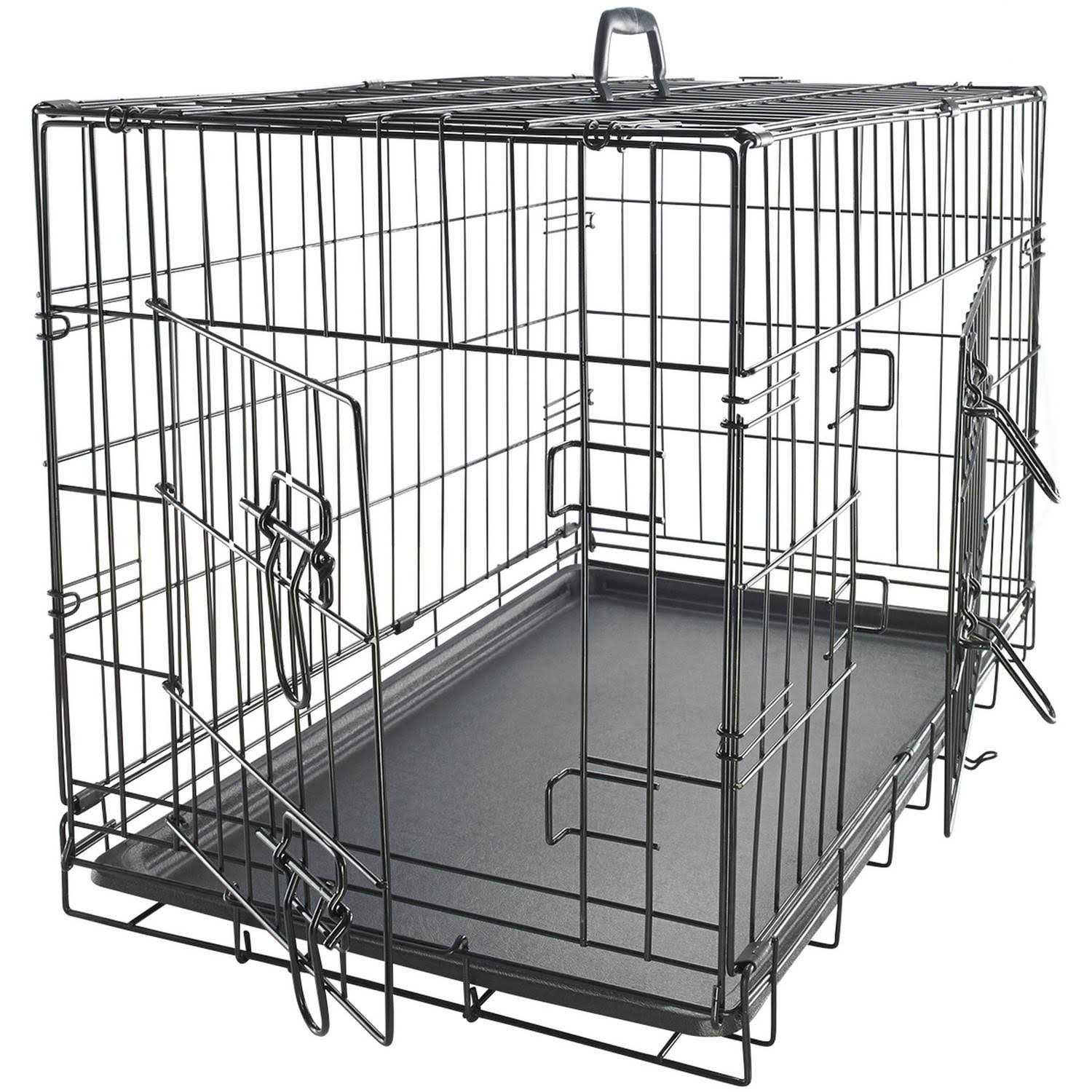 Paws Pals Double-Door Folding Wire Dog Crate