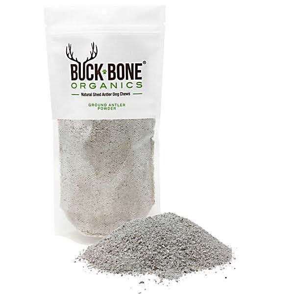Buck Bone Organics Ground Wild Elk and Deer Antler Powder for Dogs