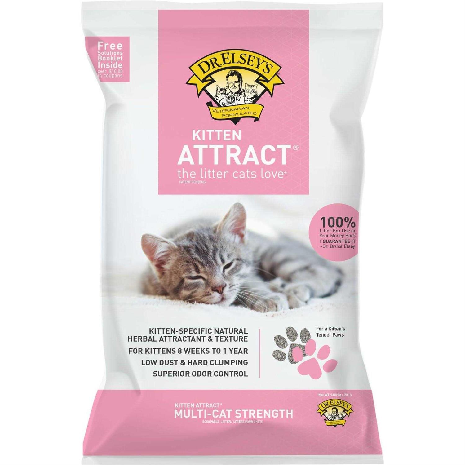 Dr. Elsey’s Kitten Attract Clumping Clay Cat Litter