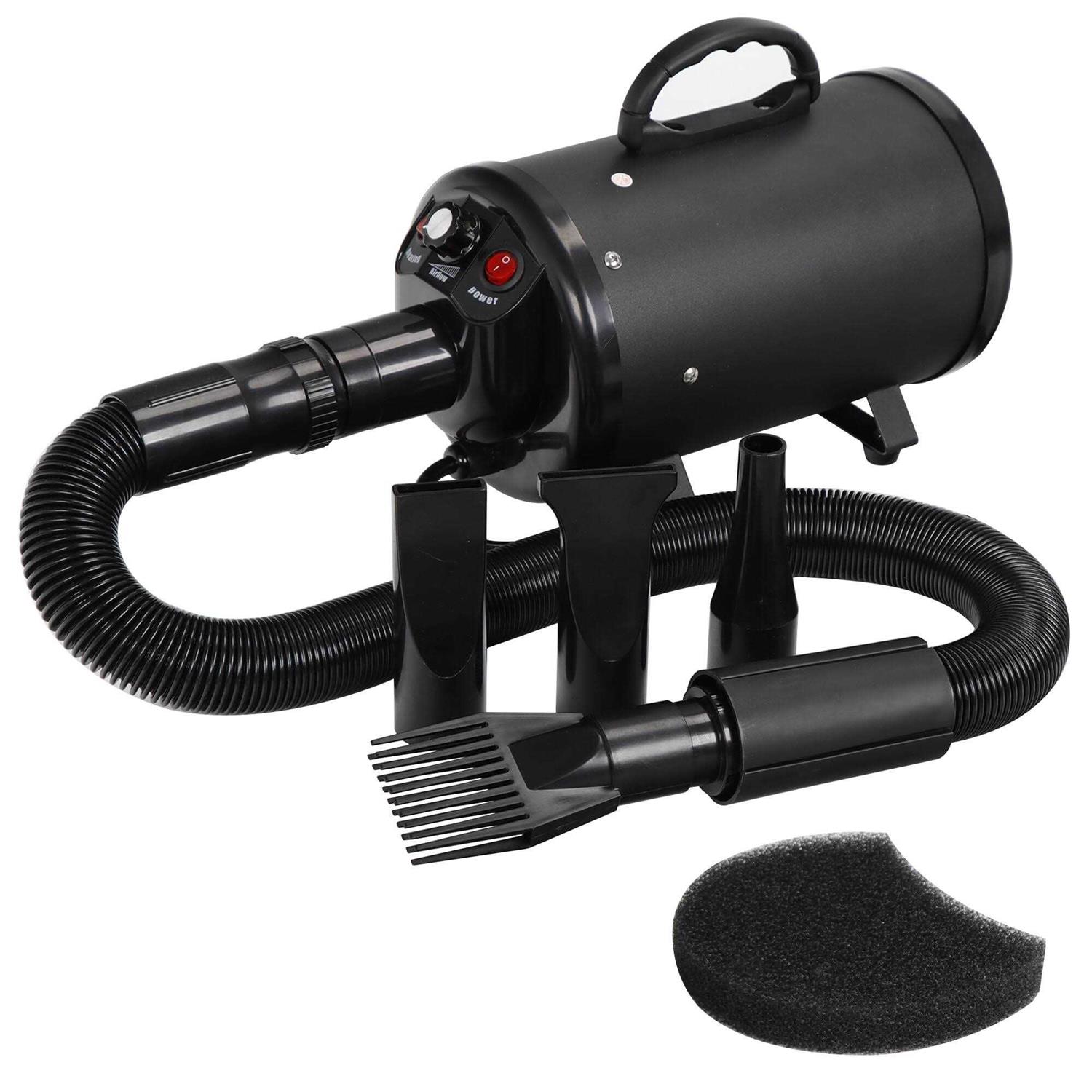 Zeny Pet Dog Hair Dryer Portable High Power Pet Hair Grooming Low Noise Handle Dog Cat Grooming Blow Blaster Hair Dryer