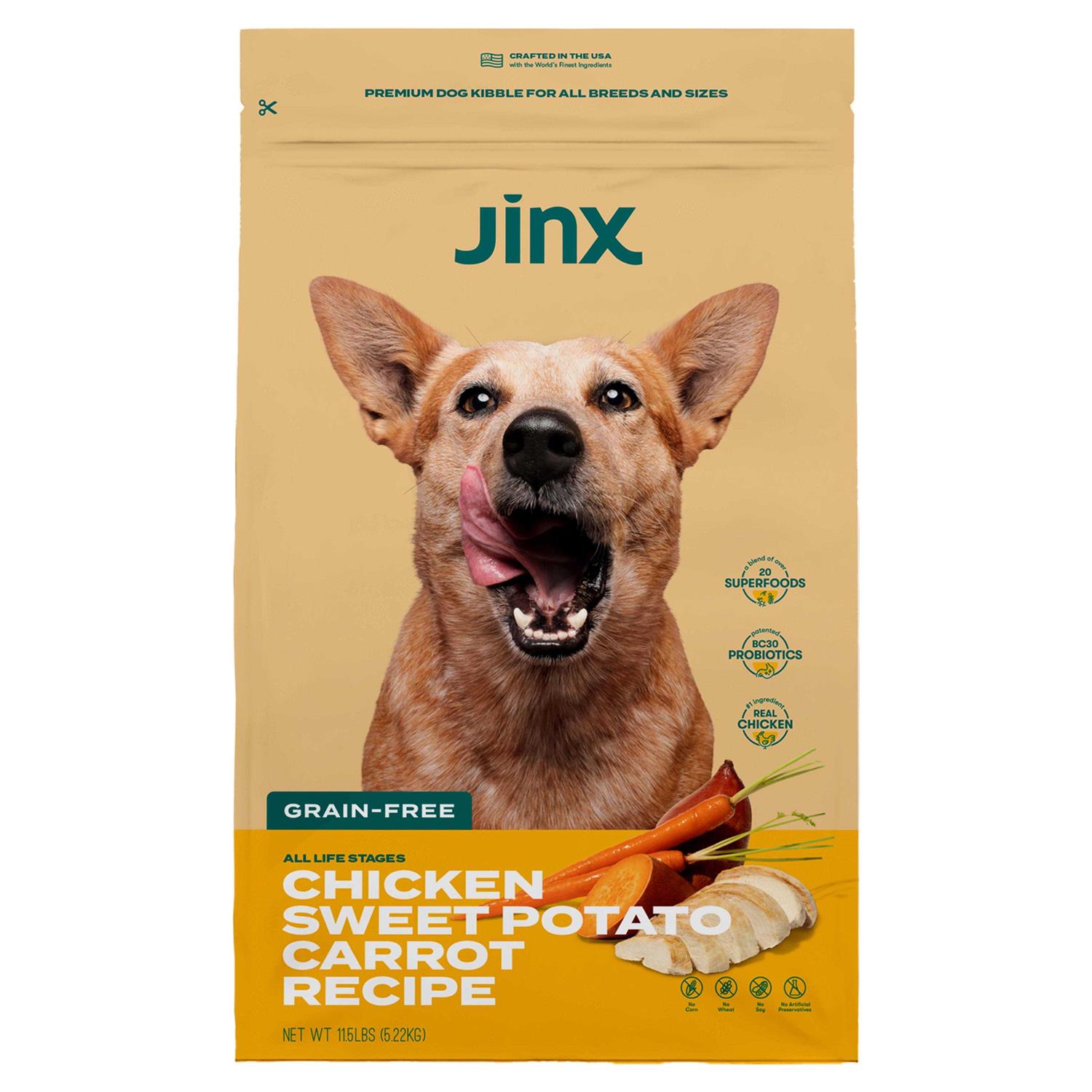 Jinx Chicken Sweet Potato & Carrot Dry Dog Food
