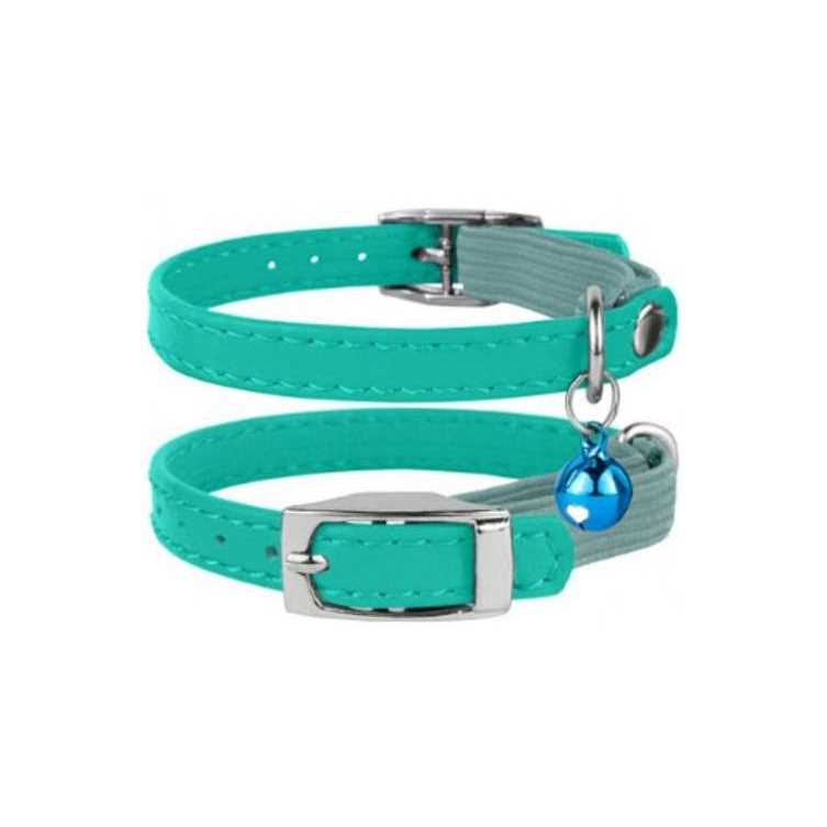 CollarDirect Leather Cat Collar with Bell Kitten Collar, Small and Big Cat Collar for Boy Cats