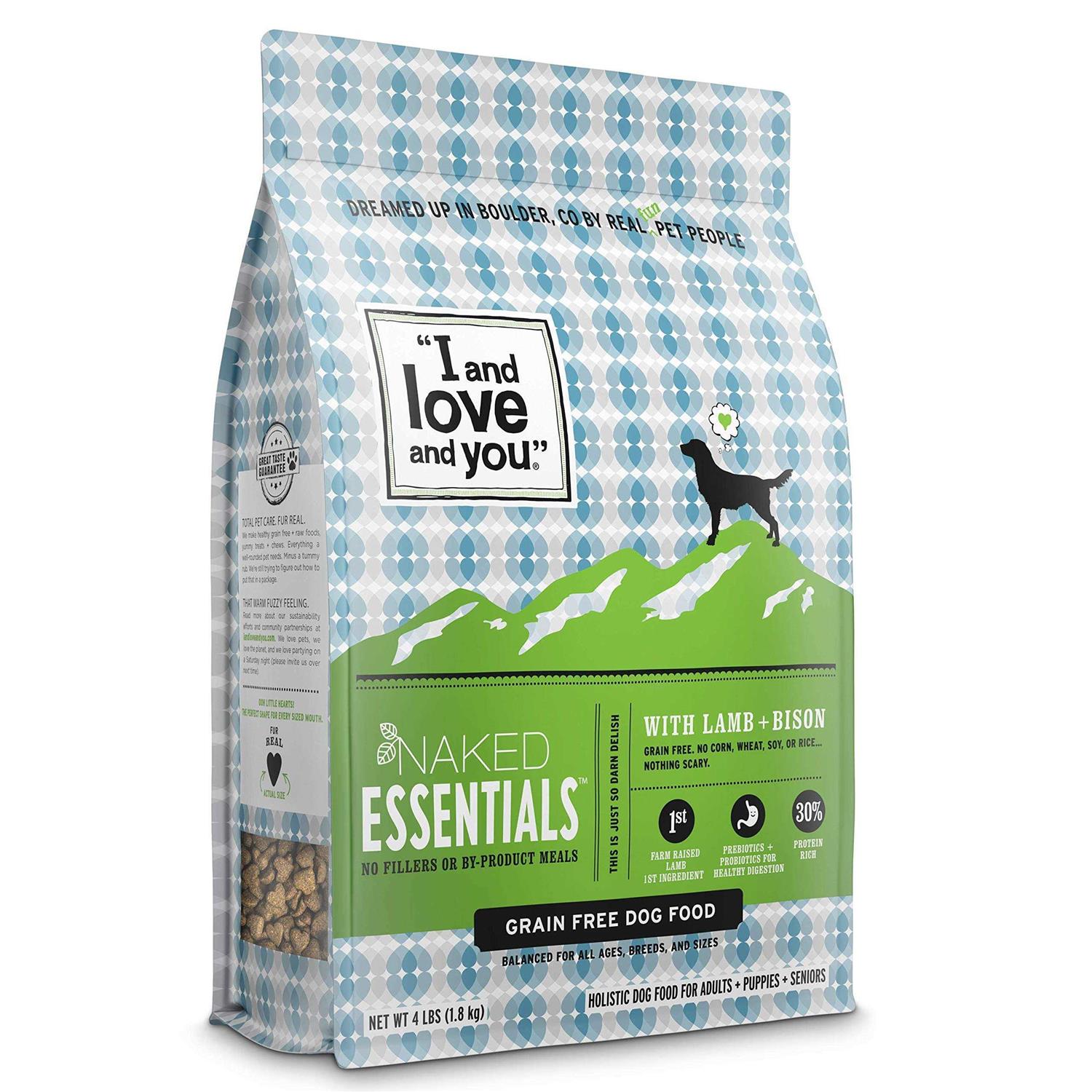 I and Love and You Naked Essentials Dry Dog Food Lamb Bison