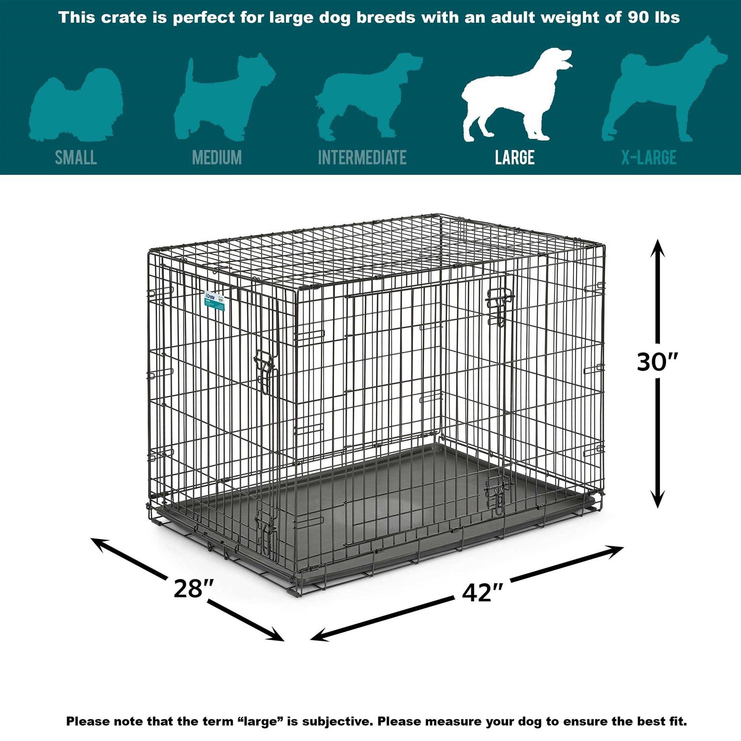 Midwest iCrate Double Door Dog Crate