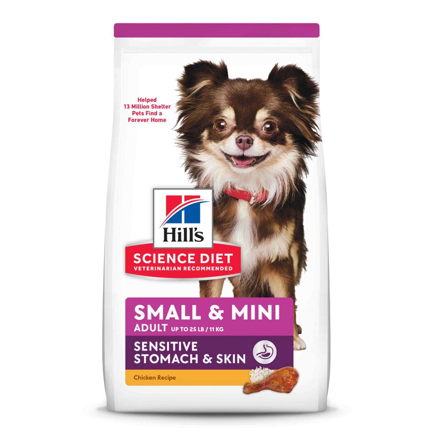 Hill’s Science Diet Adult Sensitive Stomach & Skin Small & Mini Chicken Dry Dog Food
