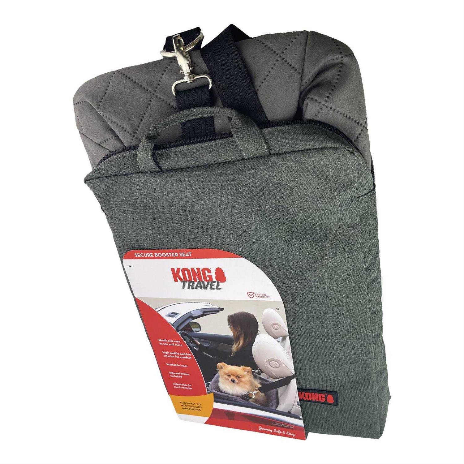 KONG Secure Dog Car Booster Seat with Built-In Tether