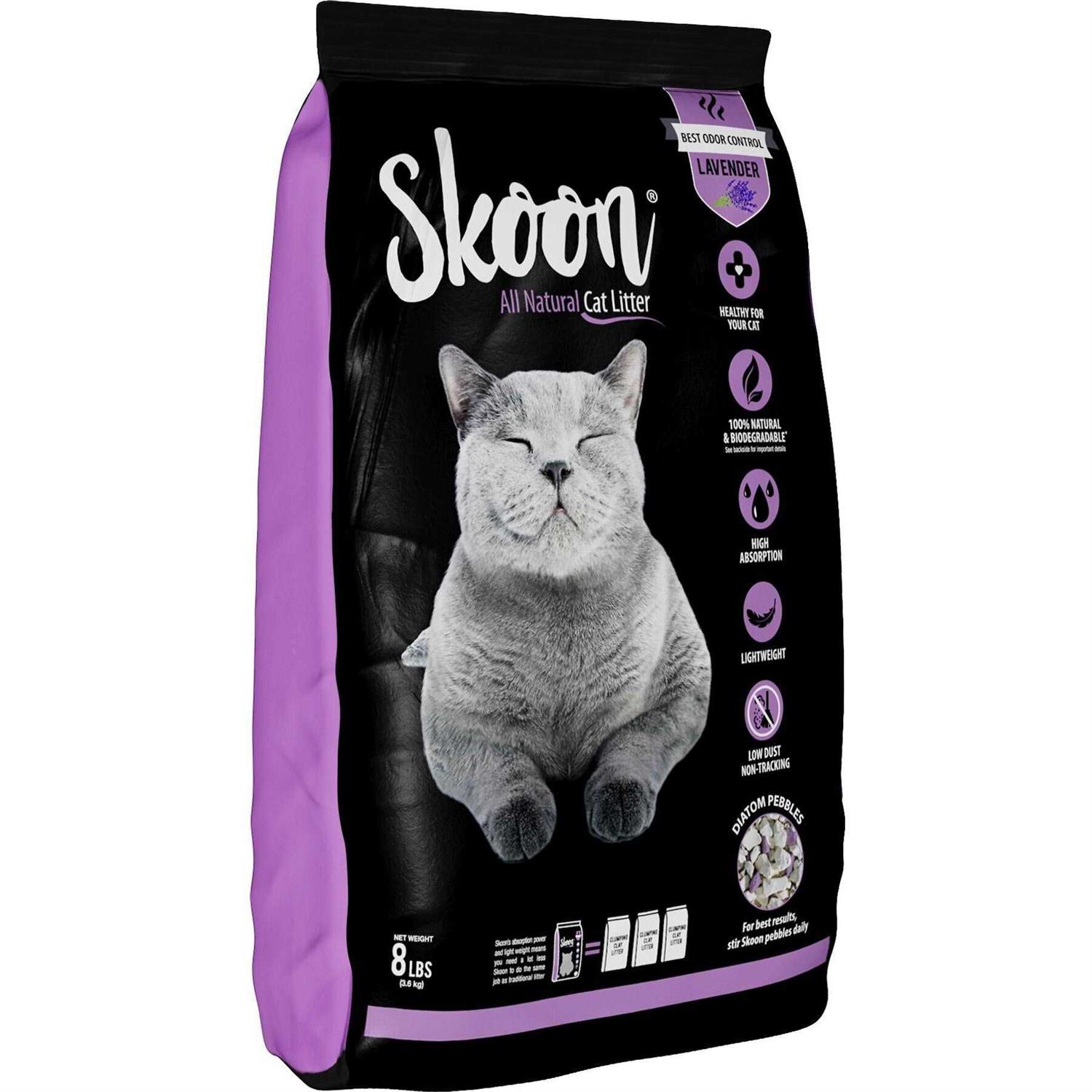 Skoon All-Natural Cat Litter Light-Weight, Non-Clumping, Low Maintenance, Eco-Friendly